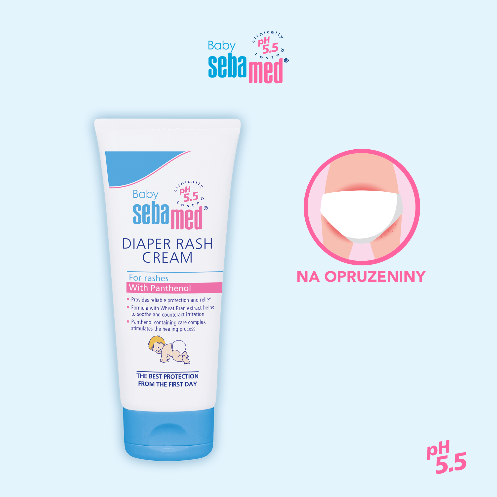 Sebamed Baby dětský krém proti opruzeninám 100 ml
