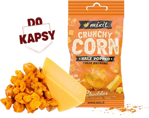 Mixit Crunchy corn do kapsy - Cheddar 40 g