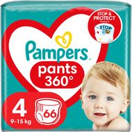 Pampers Active Baby Pants Kalhotkové plenky vel. 4, 9-15 kg, 66 ks