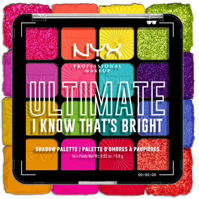 NYX Professional Makeup Ultimate Shadow Palette I Know That's Bright paletka očních stínů