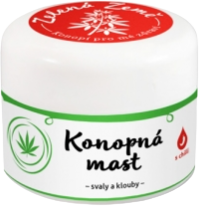 Zelená Země Konopná mast na svaly a klouby 12 ml
