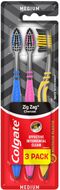 Colgate Zubní kartáček Zig Zag Charcoal 3 ks
