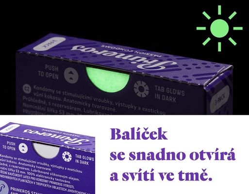 Primeros Passion kondomy s vroubky a výčnělky 12 ks
