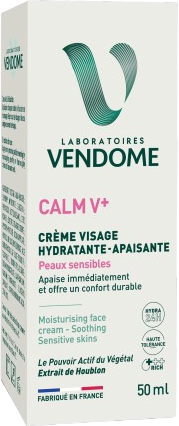 Vendome CALM V+ Zklidňující hydratační krém na obličej 50 ml