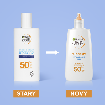Garnier Ambre Solaire Super UV Pleťové fluidum SPF 50+ 40 ml