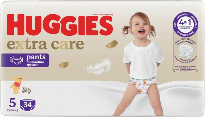 Huggies® Extra Care Pants - 5 34 ks