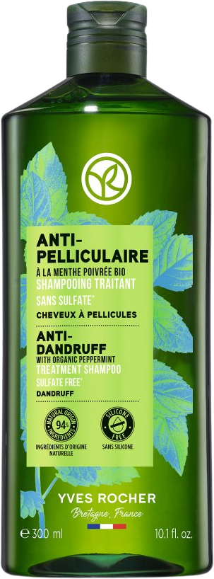 Yves Rocher Šampon proti lupům s bio mátou peprnou 300 ml