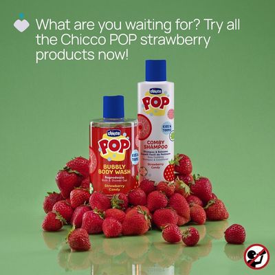 Chicco Gel sprchový Pop Strawberry candy 300 ml