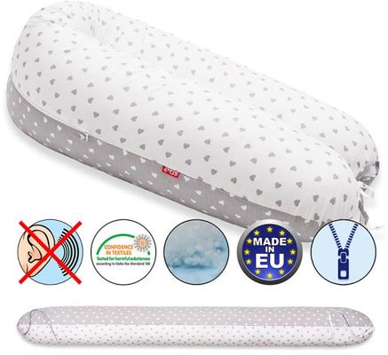 Scamp Kojící polštář Little heart White Grey