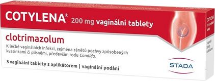 Cotylena 3 neobalené tablety k léčbě kvasinkových a plísňových infekcí pochvy