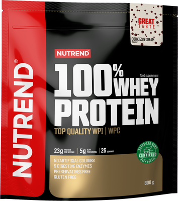 Nutrend 100% Whey Protein Cookies&Cream 800 g