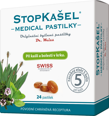Dr.Weiss Stopkašel Medical pastilky 24 pastilek
