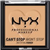 NYX Professional Makeup Can't Stop Won't Stop Mattifying Powder Kompaktní pudr - 05 Golden 6 g