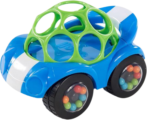 Oball Hračka autíčko Rattle&Roll™, modré 3m+