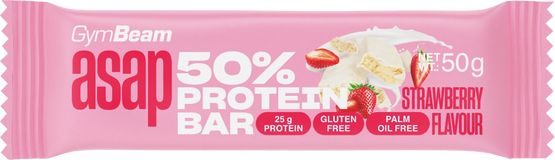 GymBeam ASAP 50% Protein Bar - jahoda 50 g