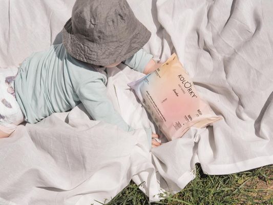 Kolorky Wet Wipes Bamboo 100% biodegradibilní dětské vlhčené ubrousky z bambusové viskózy 60 ks