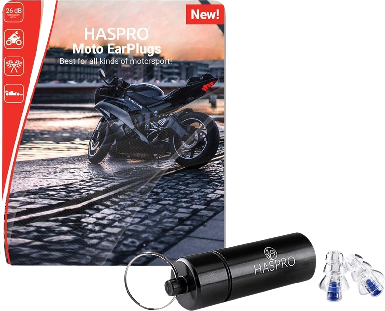 Haspro Moto špunty do uší na motocykl 2 ks
