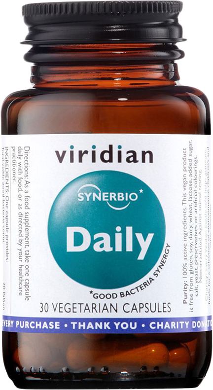 Viridian Synerbio Daily směs probiotik a prebiotik 30 kapslí