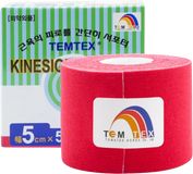 Temtex kinesio tape Classic, červená tejpovací páska 5 m