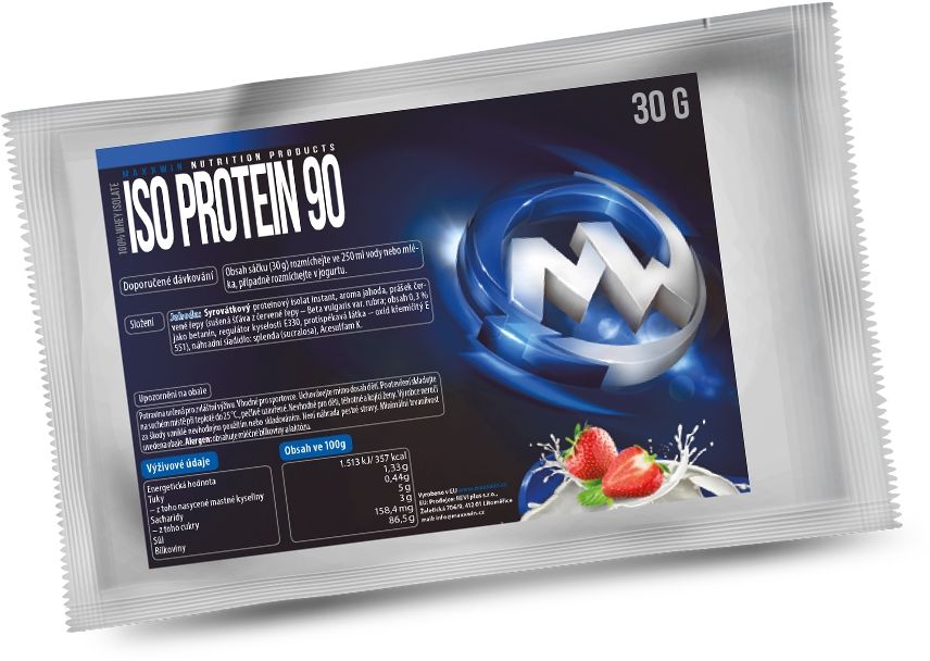 MAXXWIN ISO PROTEIN 90 - jahoda 30 g 30 g
