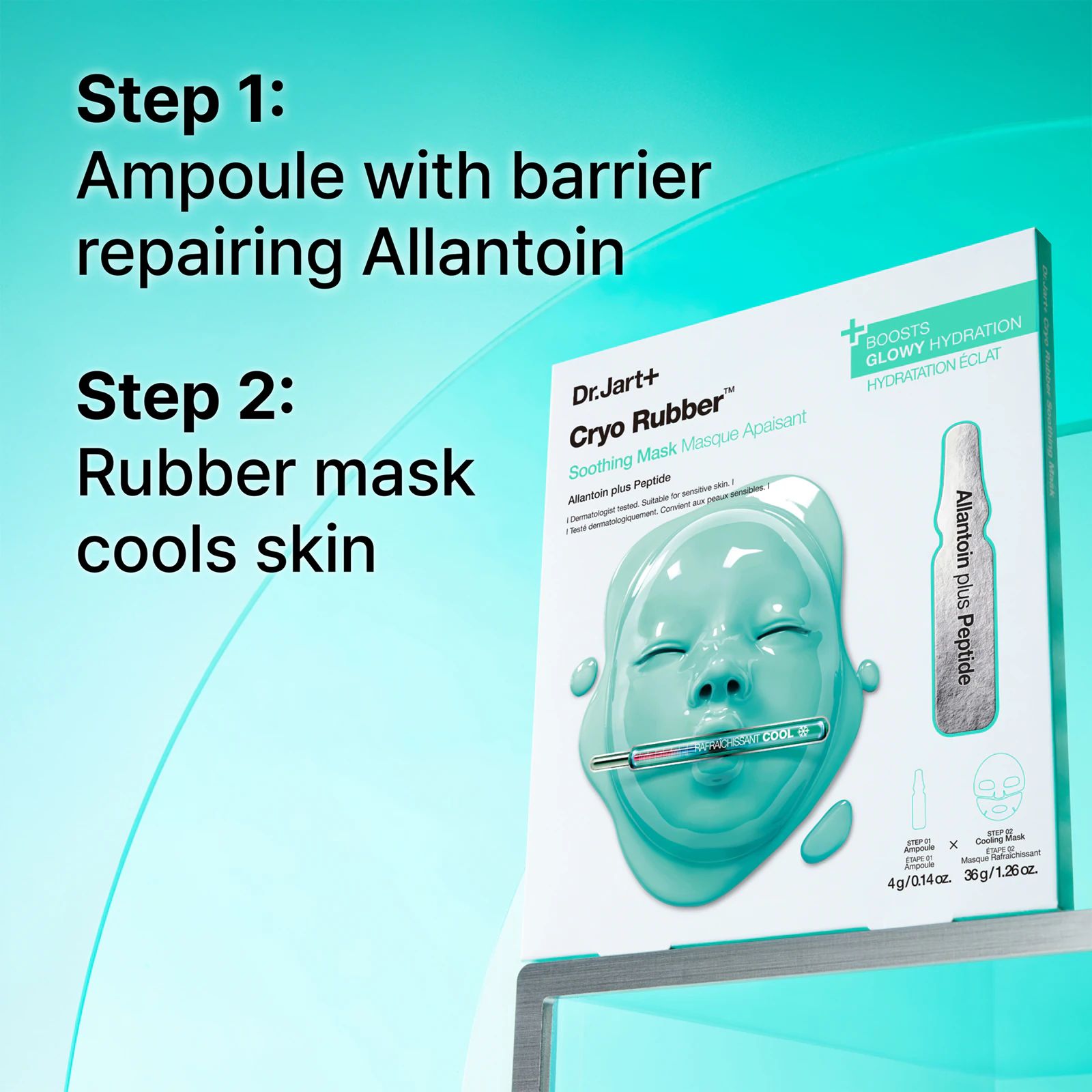 Dr.Jart+ Cryo Rubber Soothing Mask, Intenzivní hydrogelová maska se zklidňujícím účinkem