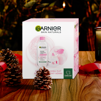 Garnier Garnier Skin Naturals Rose Vánoční balíček 2023, 2 ks