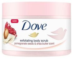 Dove Tělový peeling Granátová semínka & bambucké máslo 225 ml