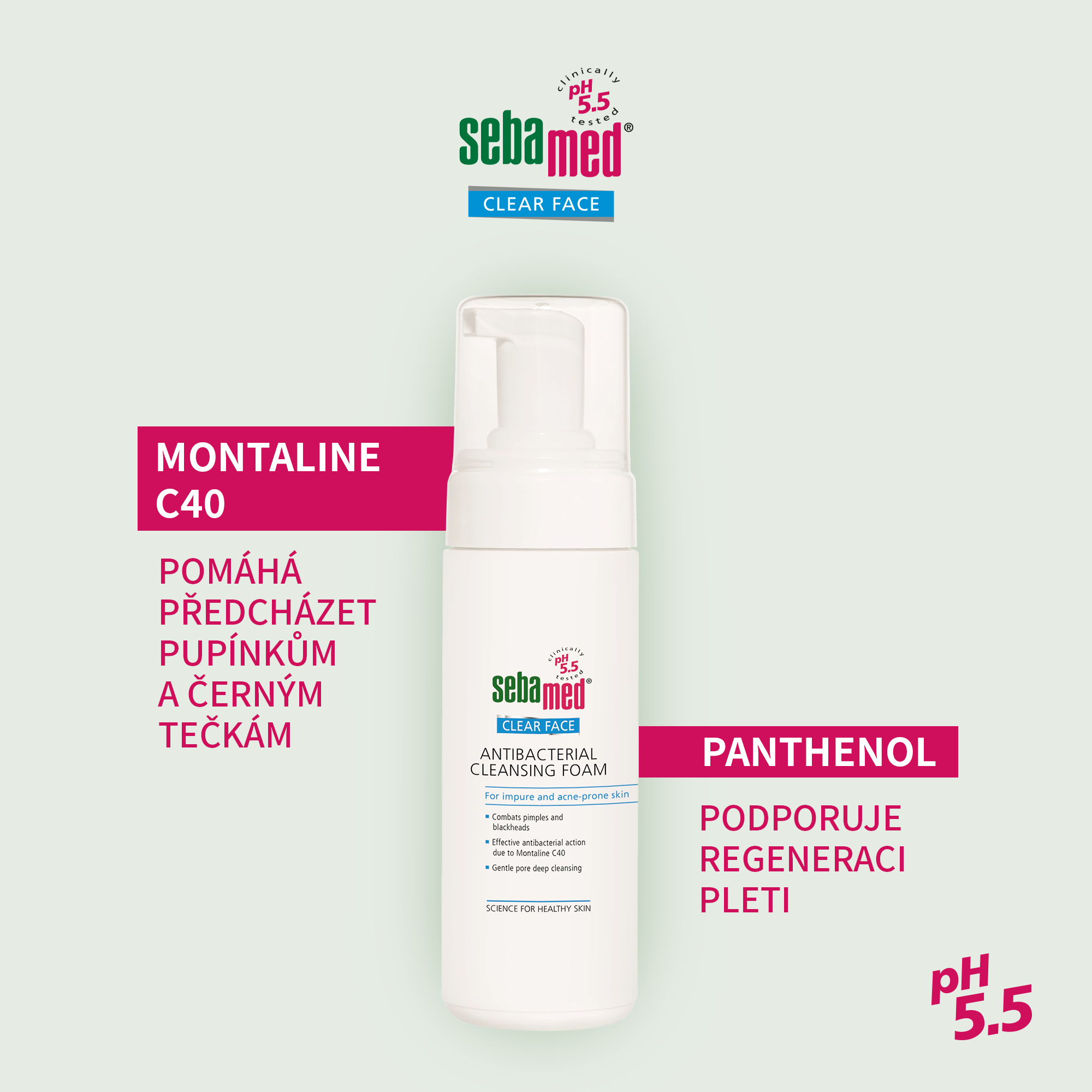 Sebamed Clear Face antibakteriální čisticí pěna 150 ml