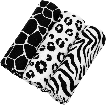 T-Tomi BIO Bambusové pleny Animal skin 3 ks