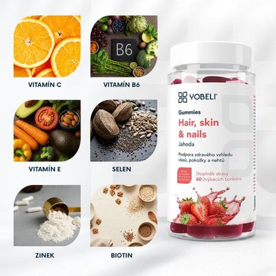 Lobey Hair, skin & nails Gummies 60 ks