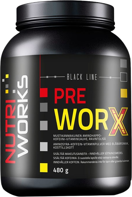 NutriWorks Pre Worx borůvka 480 g