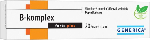 Generica B-komplex forte plus 20 šumivých tablet