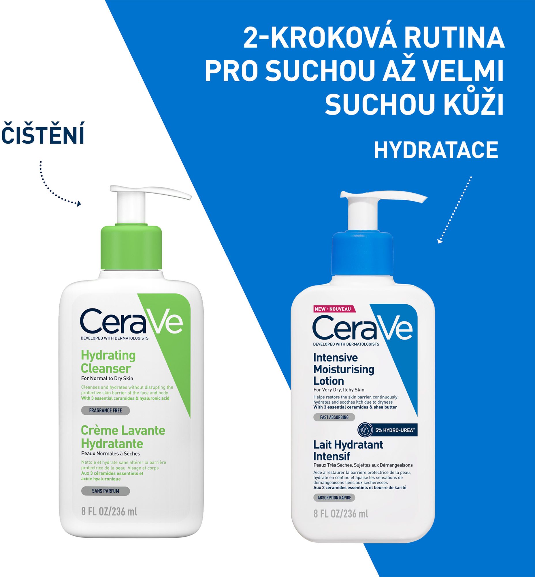 CeraVe Intenzivní hydratační mléko 473 ml