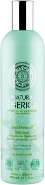 Natura Siberica Šampon pro citlivou pokožku hlavy „Proti lupům“ 400 ml