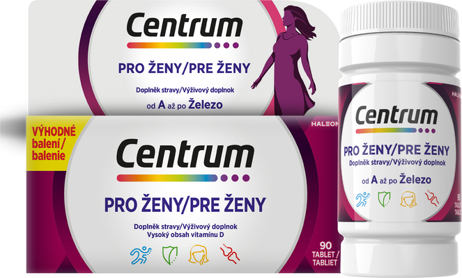 Centrum multivitamín pro ženy 90 tablet