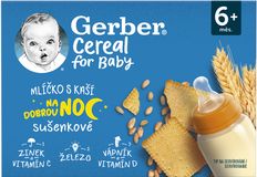 Gerber Cereal mlíčko s kaší sušenkové 2 x 200 ml