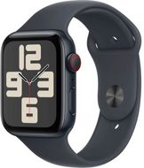 Apple Watch SE (2024) Cellular 44mm Temně inkoustový hliník s inkoustovým sportovním řemínkem M/L
