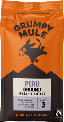 Grumpy Mule BIO Peru SCA 84+ mletá káva Arabica 200 g