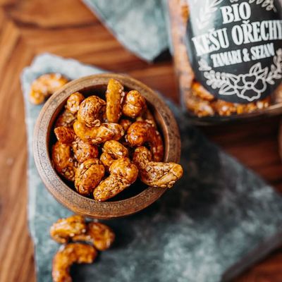 Natu Dárkový set BIO kešu ořechů deluxe I., 2 x 160 g