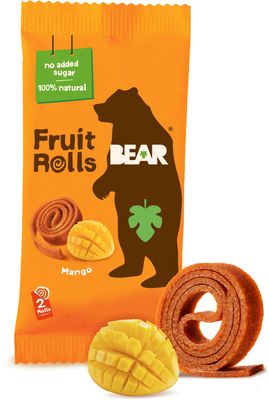 Bear Fruit Rolls mango ovocné rolované plátky 20 g