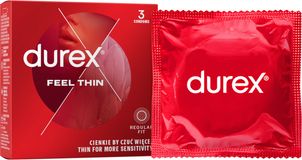 Durex Feel Thin Classic Kondomy 3 ks