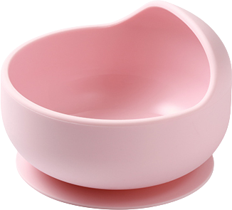 Baby Ono Miska silikonová s přísavkou - pink 6m+