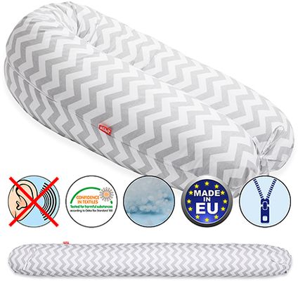 Scamp Kojící polštář zig zag grey white