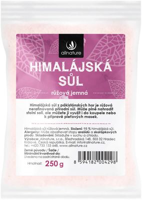 Himalájská sůl růžová jemná 250 g