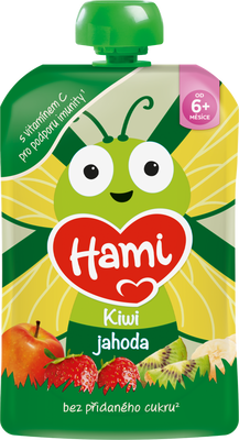 Hami Příkrm kapsička Kiwi a jahoda 100 g