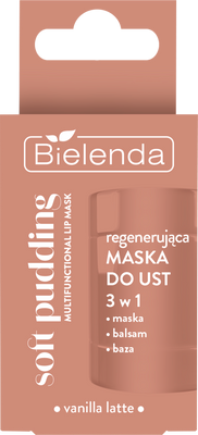 Bielenda SOFT PUDDING Regenerační maska na rty 3v1, Vanilla Latte 12 g
