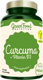 GreenFood Nutrition Curcuma + Vitamin D3 90 kapslí