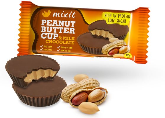 Mixit Proteinový Cup – Peanut butter & mléčná čokoláda 42 g