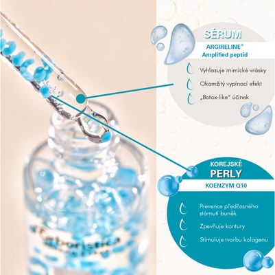 Erboristica Pearls Skin Longevity Vyhlazující pleťové sérum proti vráskám s korejskými perlami a peptidy 30 ml