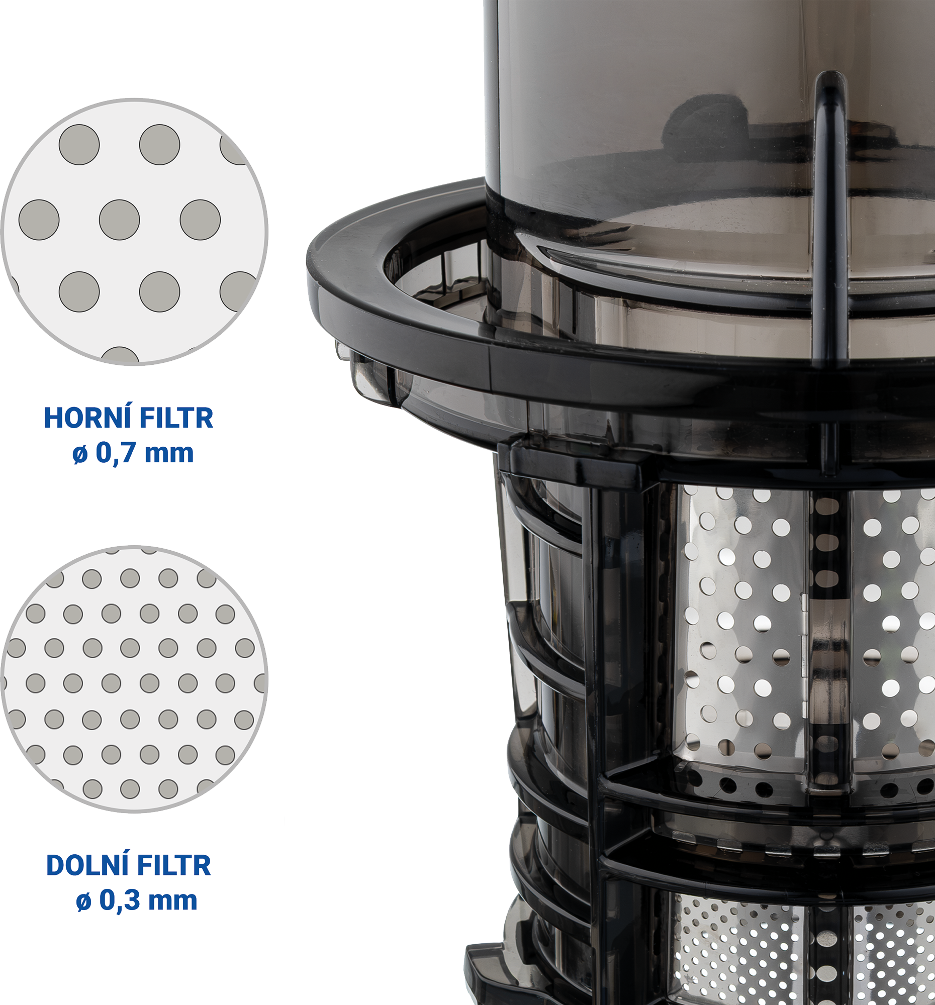 Tesla SlowJuicer SJ500 XL - nízkootáčkový šnekový odšťavňovač